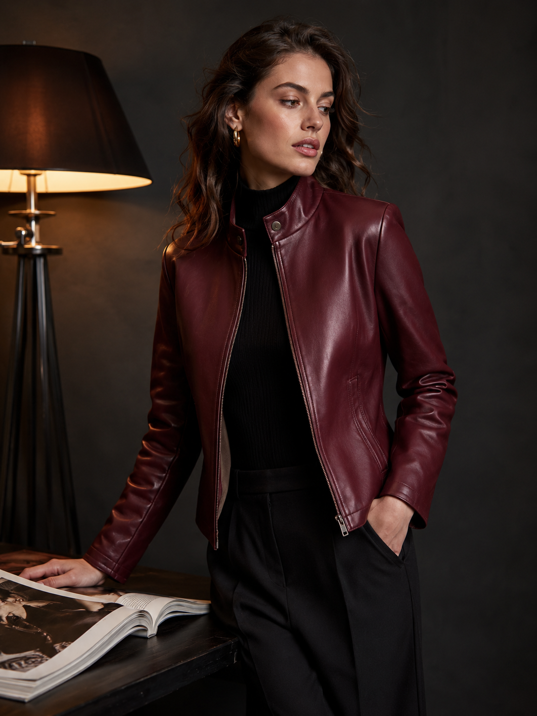02 Quilted Leather Jacket - Image 1