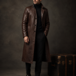 Arden Long Leather Coat